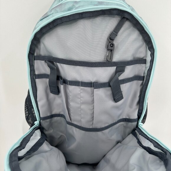 adidas Stratton II Backpack in Light Blue/Gray Large School Bag Fits 17" Laptop - Picture 11 of 13